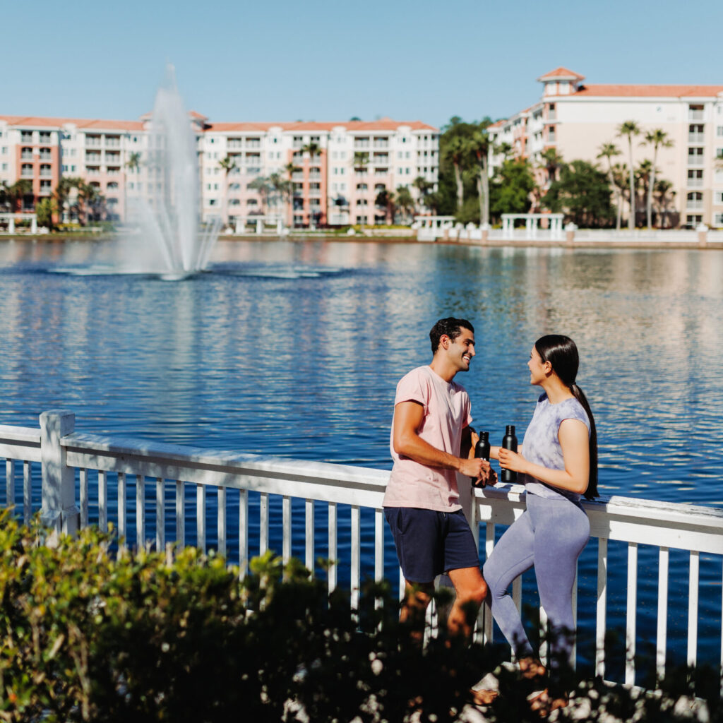 Couple by the lake