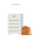 suitcase and carry-on