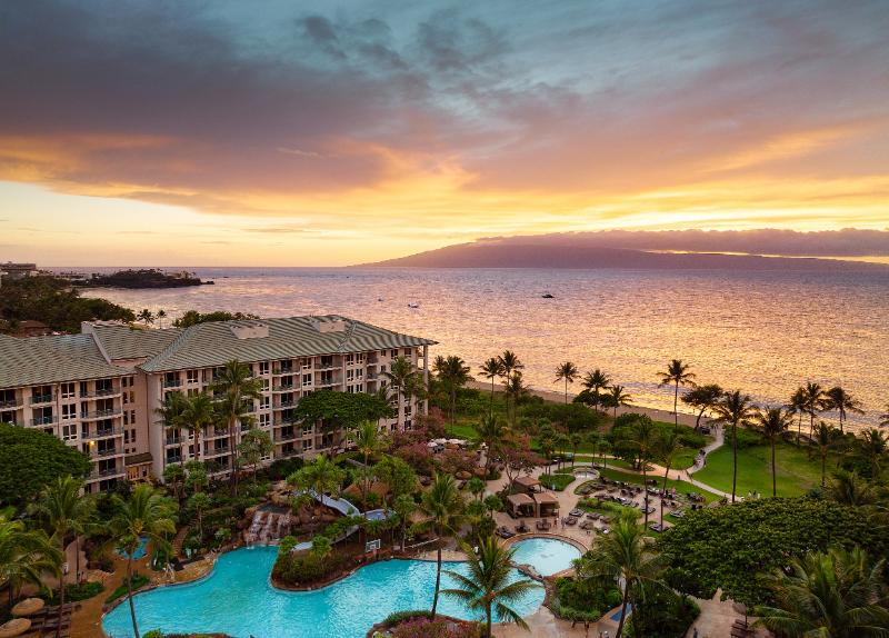 Aerial view of resort