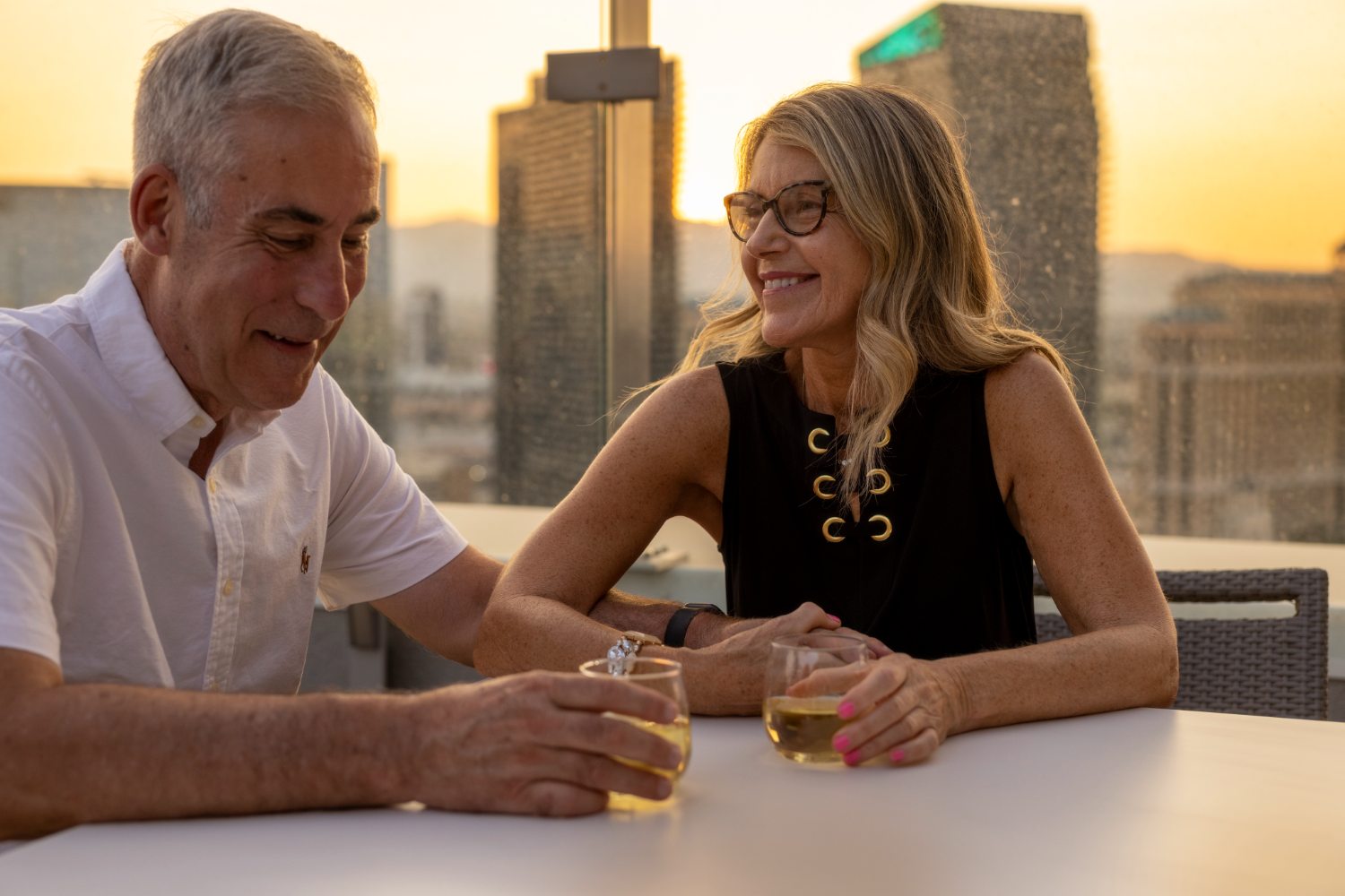 Couple on vacation in Las Vegas